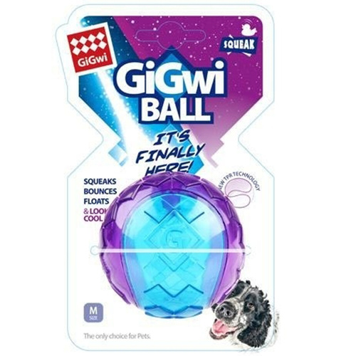 Gigwi Transparent Dog Squeaker Ball Toy Small Pack