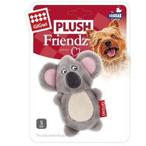 Gigwi Plush Friendz Dog Toy Koala With Squeaker Bladder 
