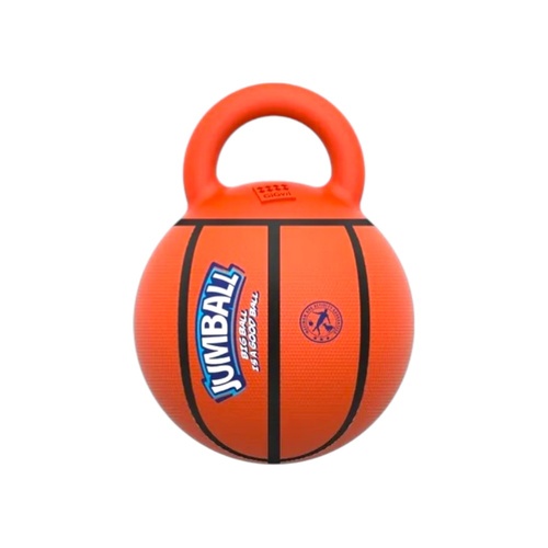 Gigwi Jumball Basketball Interactive Play Durable Dog Toy Orange