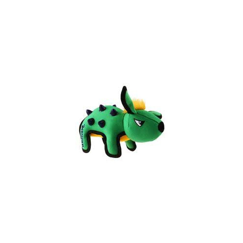 Gigwi Duraspikes Push To Mute Dog Toy Durable Rabbit Green 