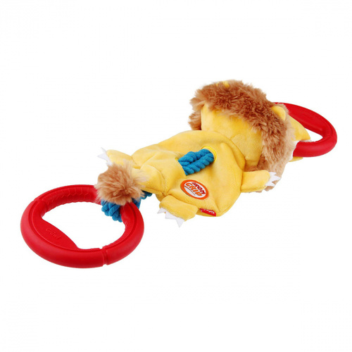 Gigwi Interactive Dog Toy Iron Grip Plush Tug 