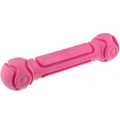 Gigwi G-Foamer Dumbbell Interactive Play Durable Pet Dog Toy Rose