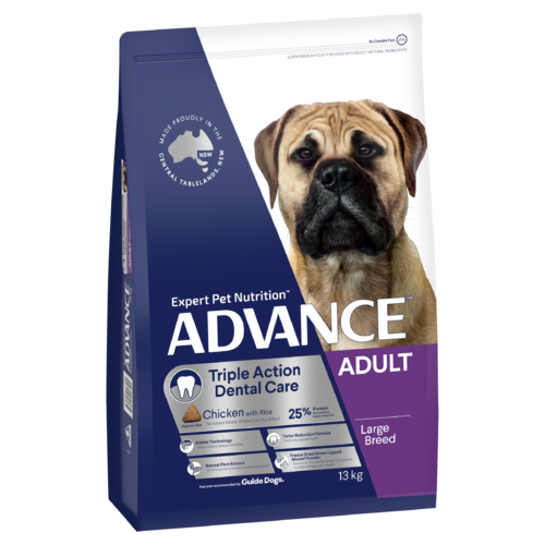Advance Adult Large Breed Dental Care Dry Dog Food Chicken w/ Rice 13kg
