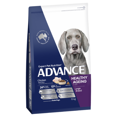 Advance Mature 8+ Large Breed Healthy Ageing Dry Dog Food Chicken w/ Rice 15kg