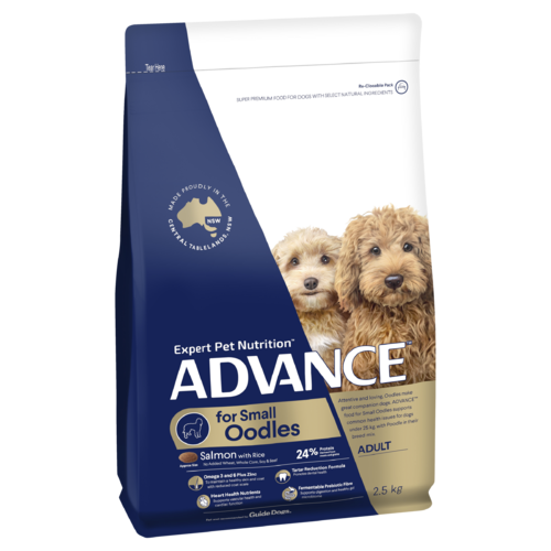 Advance Adult Small Oodles Dry Dog Food Salmon w/ Rice 2.5kg