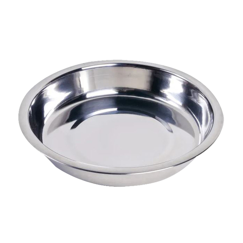 Petface Stainless Steel Pet Dog Shallow Dish Brushed Finish 20cm