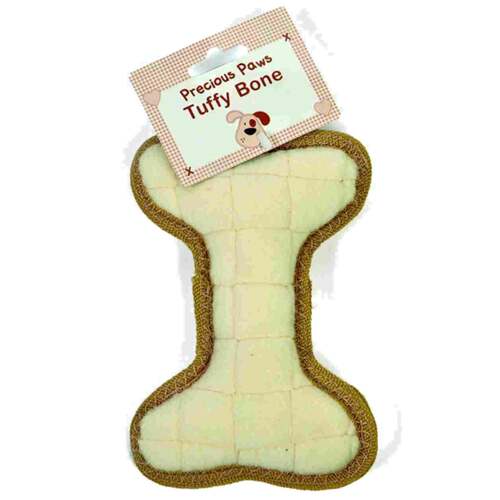 Petface Precious Paws Puppy Tuffy Bone Interactive Play Dog Squeaker Toy