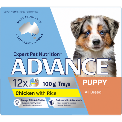 Advance Puppy All Breed Wet Dog Food Chicken with Rice 12 x 100g