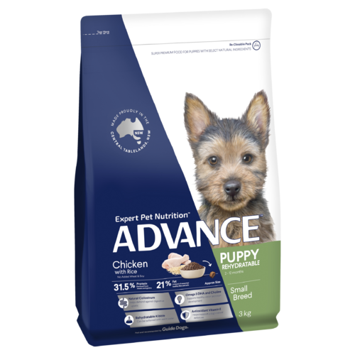 Advance Puppy Rehydratable Small Breed Dry Dog Food Chicken w/ Rice 3kg