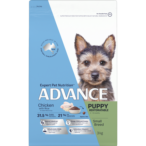 Advance Puppy Small Breed Rehydratable Dry Dog Food Chicken with Rice 3kg