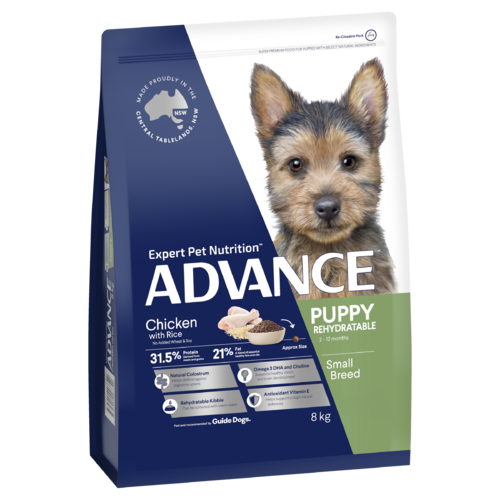 Advance Puppy Rehydratable Small Breed Dry Dog Food Chicken w/ Rice 8kg