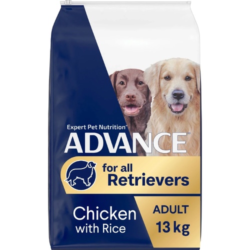Advance Adult All Retrievers Dry Dog Food Chicken with Rice 13kg