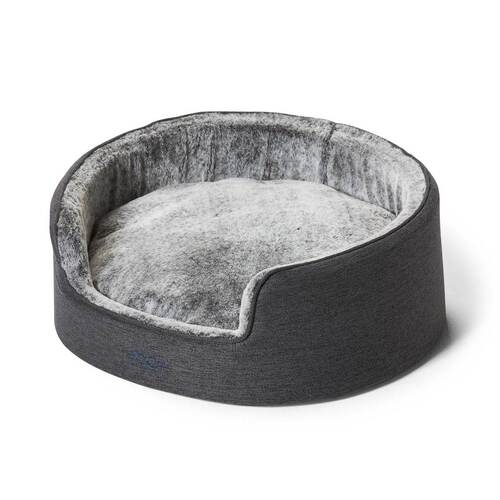 Snooza Buddy Plush Dog Bed Non-Slip Base Chinchilla Medium