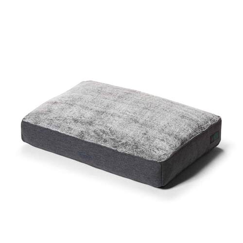 Snooza Shapes Oblong Plush Dog Bed Chinchilla Large