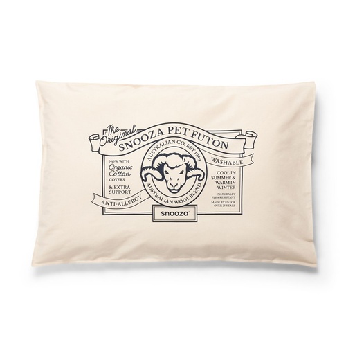 Snooza Organic Anti Allergy Dog Bed Futon Natural Original Medium