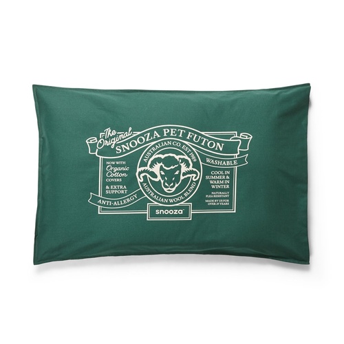 Snooza Organic Anti Allergy Dog Bed Futon Green Original Medium