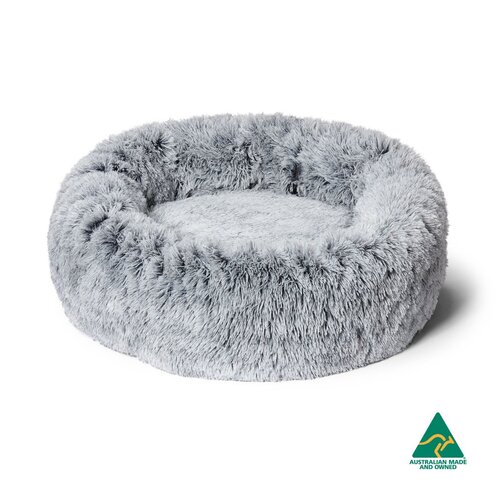 Snooza Calming Soothing Cuddler Dog Bed Silver XL