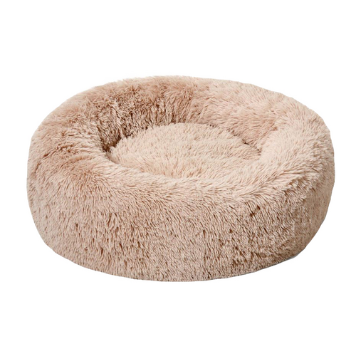 Snooza Calming Soothing Cuddler Faux Fur Pet Dog Bed Wheat Medium