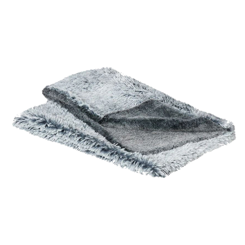 Snooza Calming Cuddler Reversible Plush Dog Blanket Silver Fox Small