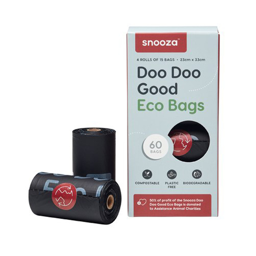 Snooza Doo Doo Good Eco Biodegradable Pet Dog Waste Bags Roll 4 Pack