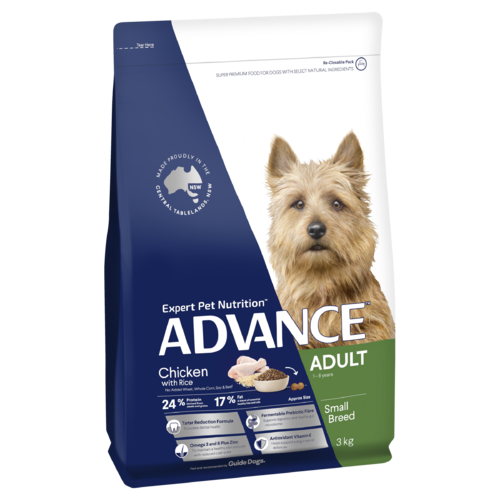Advance Adult Toy/Small Breed Dry Dog Food Chicken w/ Rice 3kg