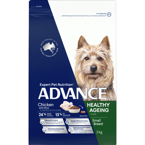Advance Small Breed Healthy Ageing Dry Dog Food Chicken with Rice 3kg