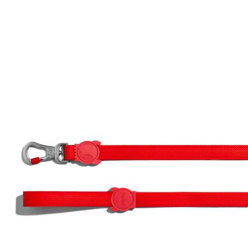Zee Dog Neopro Adjustable Easy To Clean Dog Leash Coral Red Small