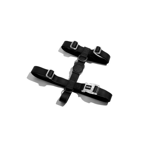 Zee Dog Neopro Adjustable Soft Dog H Harness Black Small