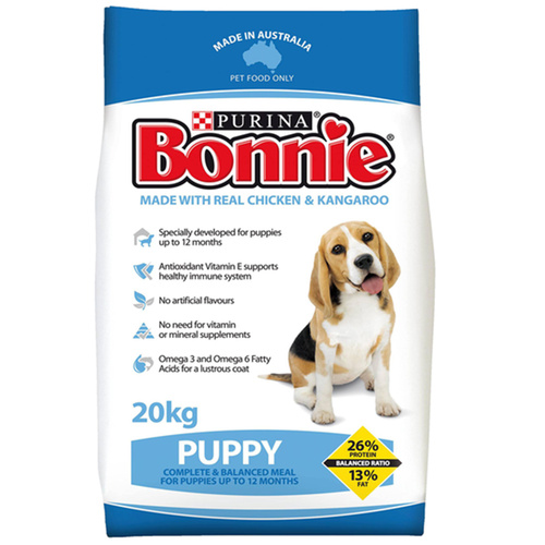 Purina Bonnie Puppy Complete Balanced Dry Dog Food 20kg 
