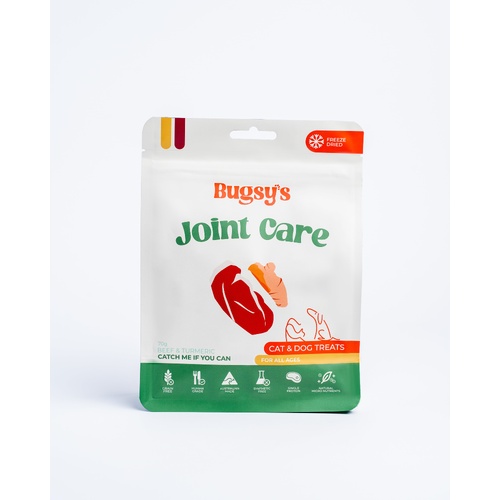 Bugsys Freeze-Dried Joint Care Beef & Turmeric Cat & Dog Treats 70g