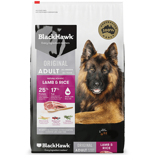 Black Hawk Adult All Breeds Complete Dog Food Lamb & Rice 3kg 