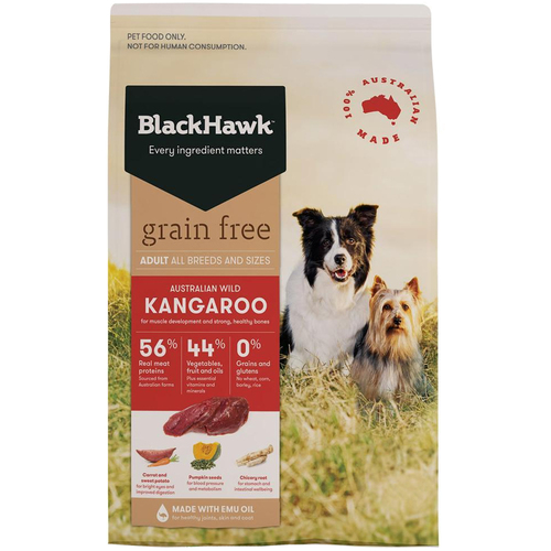 Black Hawk Adult All Breeds Grain Free Dog Food Kangaroo 2.5kg 