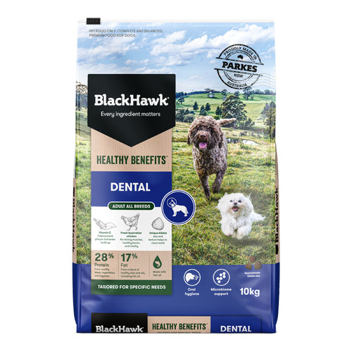 Black Hawk Adult All Breeds Healthy Benefits Dental Care Dry Dog Food 10kg