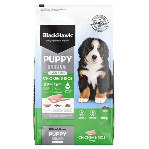 Black Hawk Puppy Large Breed Original Dry Dog Food Chicken & Rice 10kg