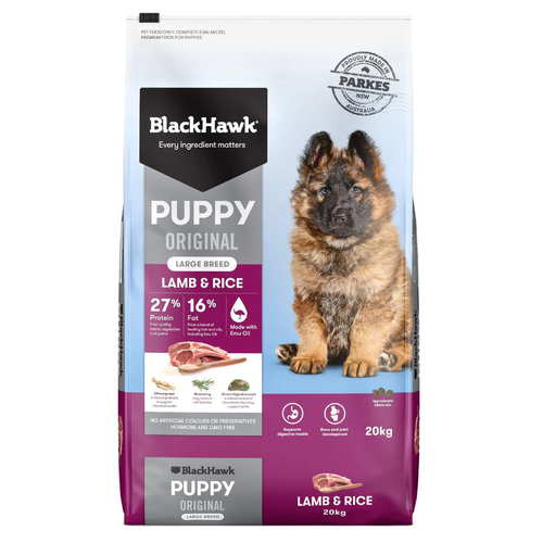 Black Hawk Puppy Large Breed Original Dry Dog Food Lamb & Rice 20kg