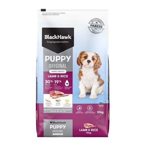 Black Hawk Puppy Small Breed Original Dry Dog Food Lamb & Rice 10kg