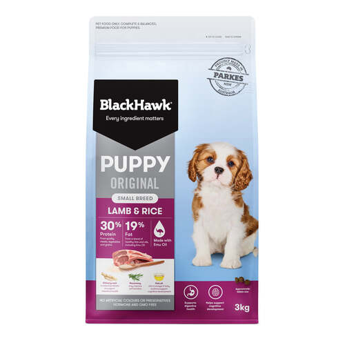 Black Hawk Puppy Small Breed Original Dry Dog Food Lamb & Rice 3kg