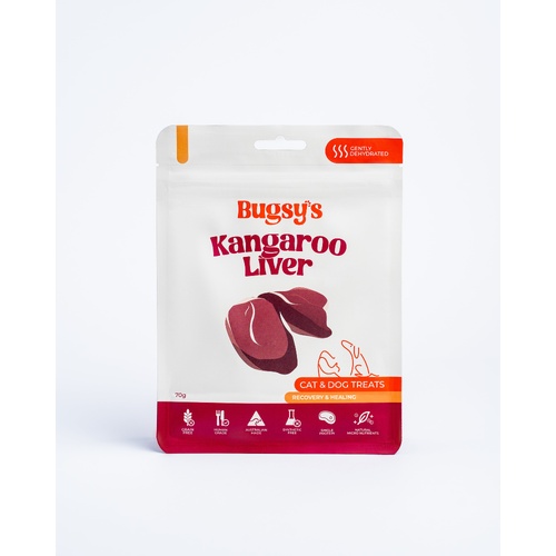 Bugsys Kangaroo Liver Recovery & Healing Cat & Dog Treats 70g