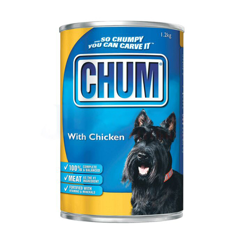 Chum Adult With Chicken Complete & Balanced Dog Food 12 x 1.2kg