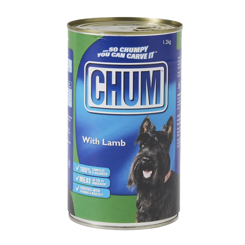 Chum Adult With Lamb Complete & Balanced Dog Food 12 x 1.2kg