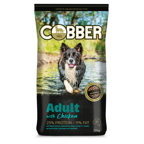 Cobber Adult 1-7 All Breeds Inner Goodness Dry Dog Food with Chicken 20kg