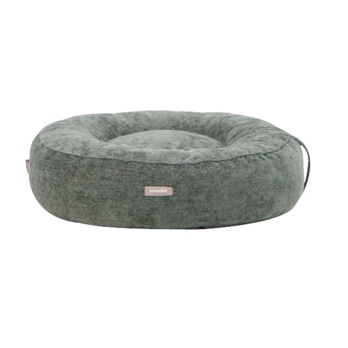 Snooza Dream Cloud Soft Round Pet Dog Bed with Handle Olive Large