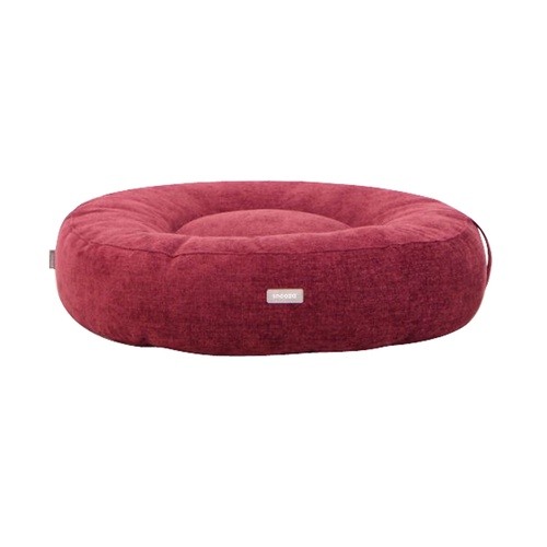 Snooza Dream Cloud Soft Round Pet Dog Bed with Handle Plum Large
