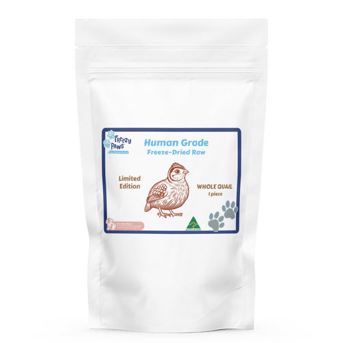 Freezy Paws Freeze-Dried Raw Treats Whole Quail for Dogs & Cats 1 Piece