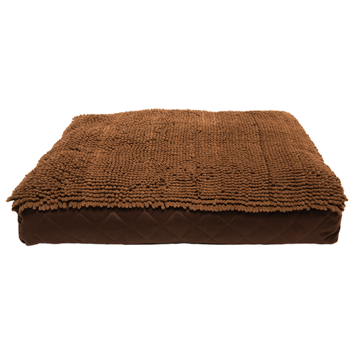 Dog Gone Smart Rectangle Dog Bed Cushion Brown Large