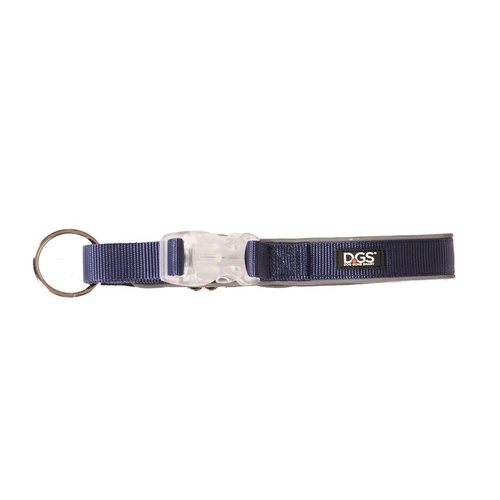 Dog Gone Smart Comet LED Pet Reflective Safety Collar Navy Small