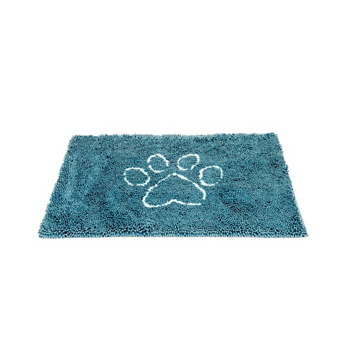 DGS Pet Dirty Dog Doormat Quick-Drying Non-slip Backing Pacific Blue Small