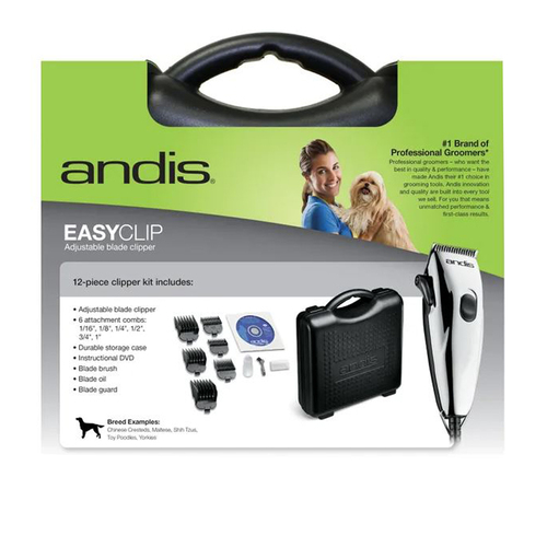 Andis EasyClip Light Duty Adjustable Blade Pet Dog Grooming Clipper