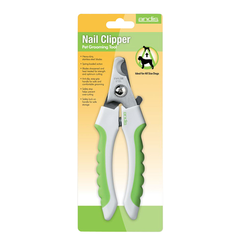 Andis Nail Clipper Stainless Steel Pet Dog Grooming Tool White Green