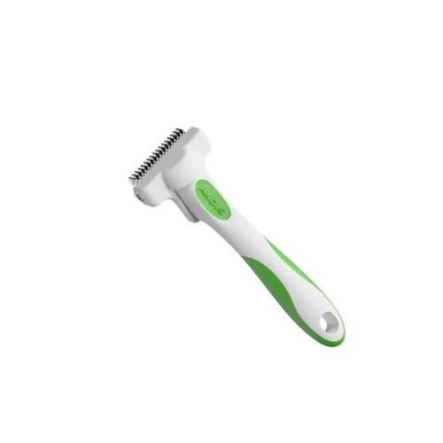 Andis Deshedding Dog Grooming Tool Compact for Shaping White Lime Green